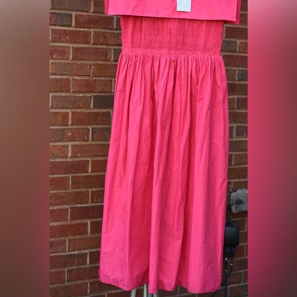 New Antonio Melani x Jennifer Sumko Rachel 4 Taffeta Capelet Barbie Pink Smock - Picture 3 of 15